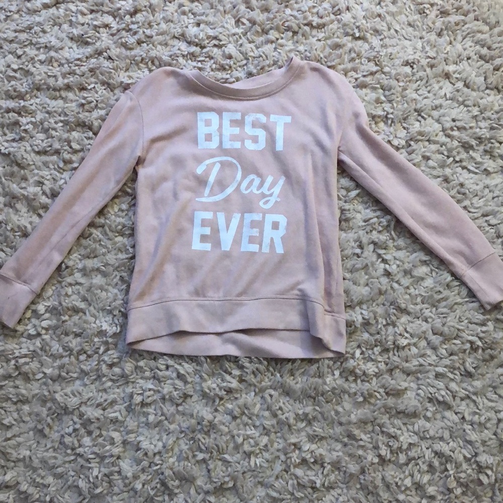 baby pink sweatshirt (size:10)